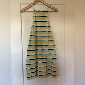 Zara Striped Mini Dress - Yellow, Blue, Black